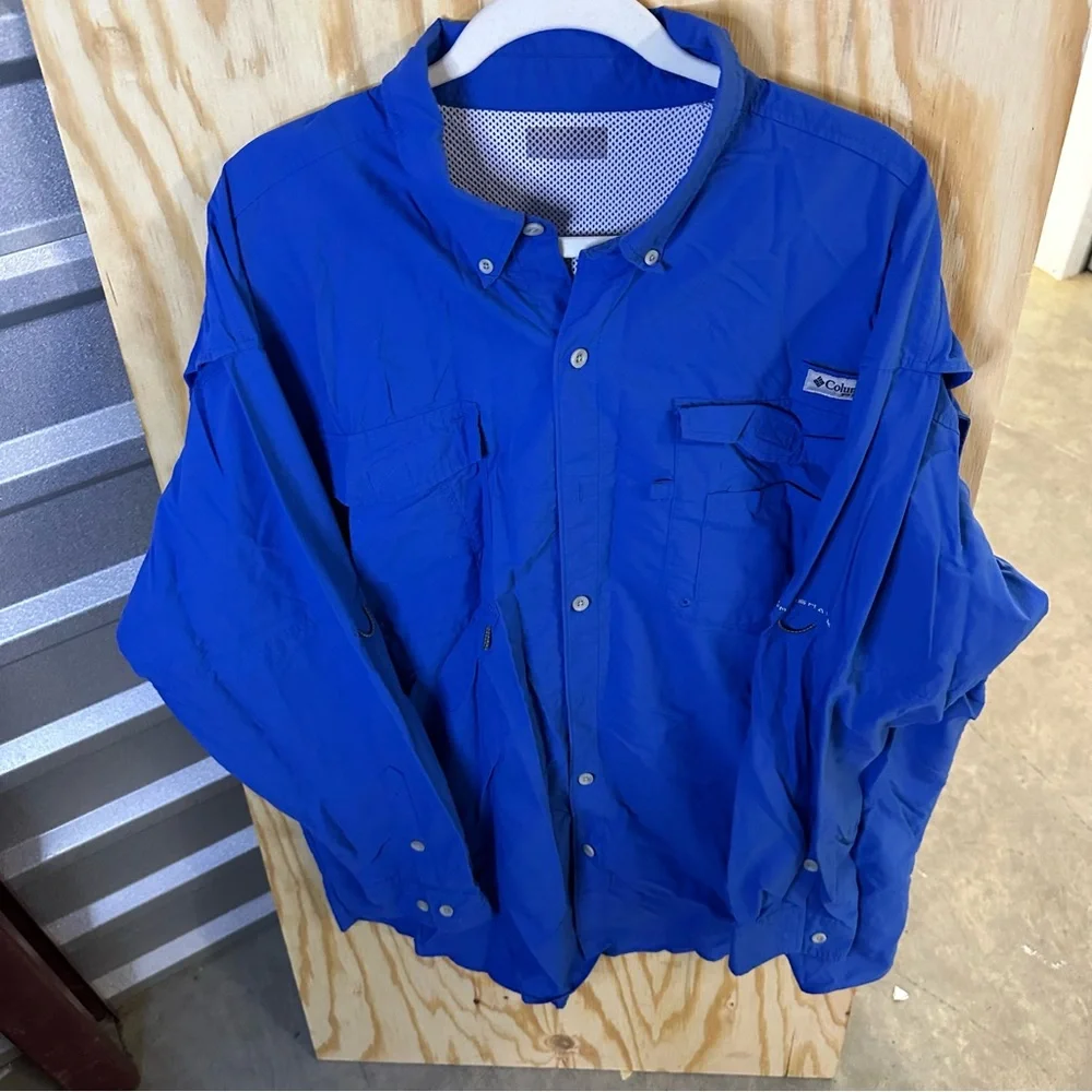 Columbia‎ Men's Vibrant Blue Shirt Jacket